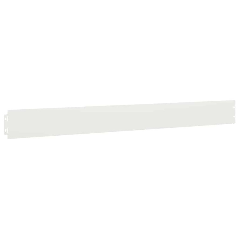 Lawn Edgings 10 Pcs Cold-Rolled Steel, White, 10cm H x 103cm W x 0.05cm D