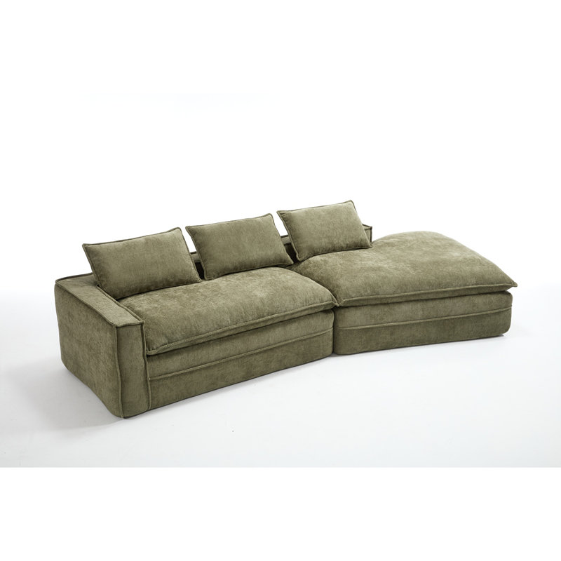 Canapé modulaire Modern, Tissu vert