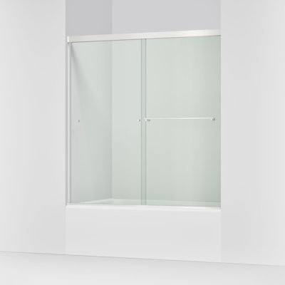 Revel 59.63'' x 62'' Double Sliding Bath Door with CleanCoat® Technology