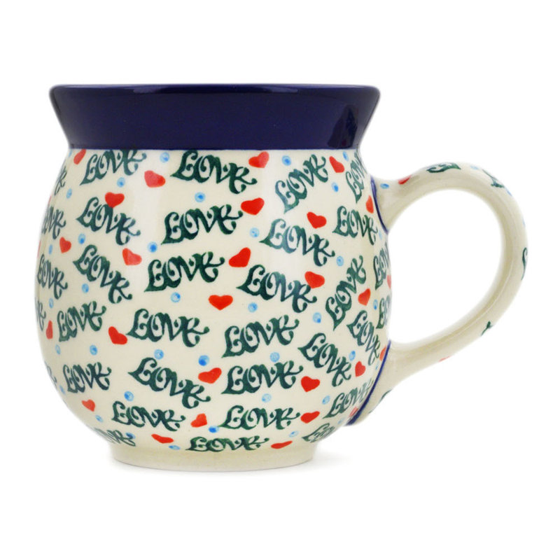 Grande tasse à bulles en grès 12 oz - One Love, 16