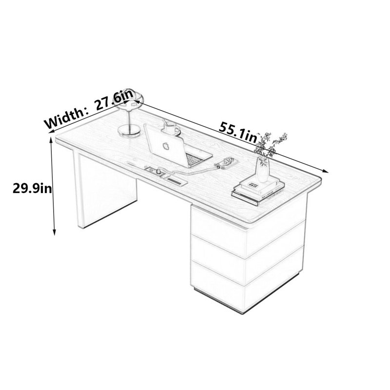 Monde, H 29,9 po x l 55,1 po x P 27,6 po