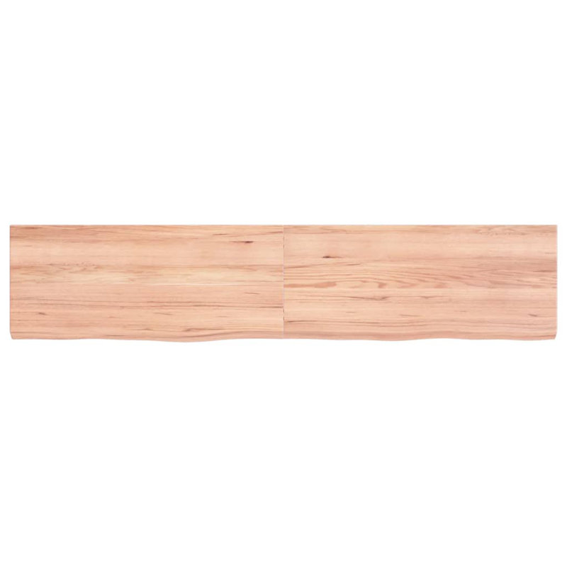 Acilino 140cm Solid Wood Bathroom Vanity Top, Light Brown