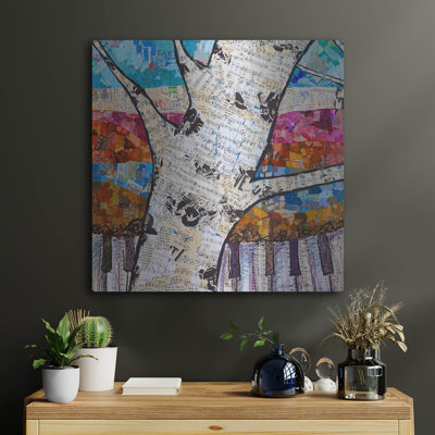 «Birch Keys 1» par St. Hilaire Elizabeth, art mural en métal