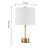 Ensemble de lampes de table en verre 20,5 po Badham