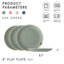Service de vaisselle en céramique Morandi de Ebern Designs, ensemble de 4, ensemble de vaisselle assiette profonde blanche matte de 8 pouces, parfaite pour la cuisine, le patio et les ensembles repas-1882489711