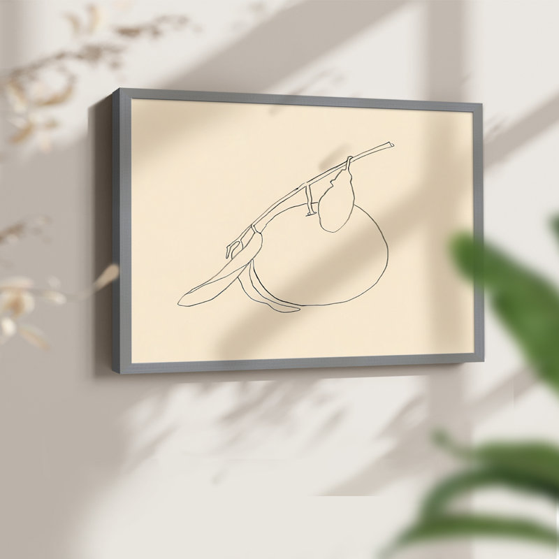 «Citrus Contour II», reproduction encadrée, Gris, H 16 po x l 20 po