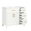 Meuble-lavabo de 36 po avec comptoir d'évier, meuble-lavabo avec deux portes et trois tiroirs, bois, panneaux de fibres à densité moyenne, un paquet, blanc (ancien numéro: WF319757AAK)-1750713432