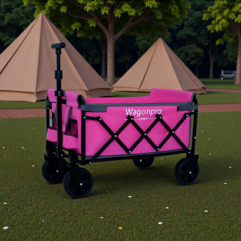 Chariot utilitaire extensible à deux couches avec 100% d'espace supplémentaire - Chariot d'épicerie 225Lbs pour le camping