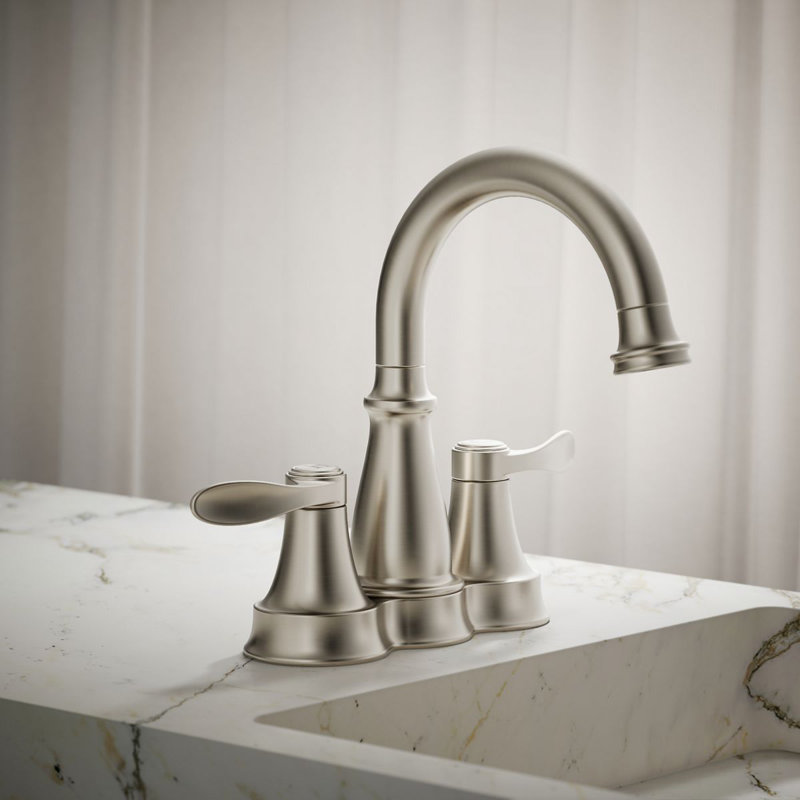 Bellera Centerset Bathroom Sink Faucet, 0.5 Gpm, Chrome
