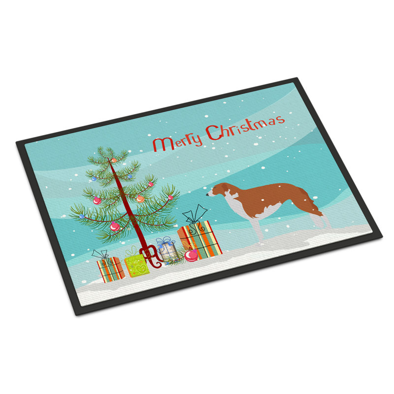 Tapis de porte d’intérieur anti-dérapant barzoï, Rectangle 2 pi x 3 pi