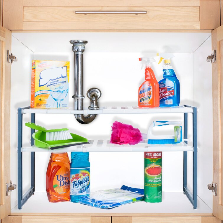 Home Storage Rack Under Sink Organizers And Storage 2-Tier Under