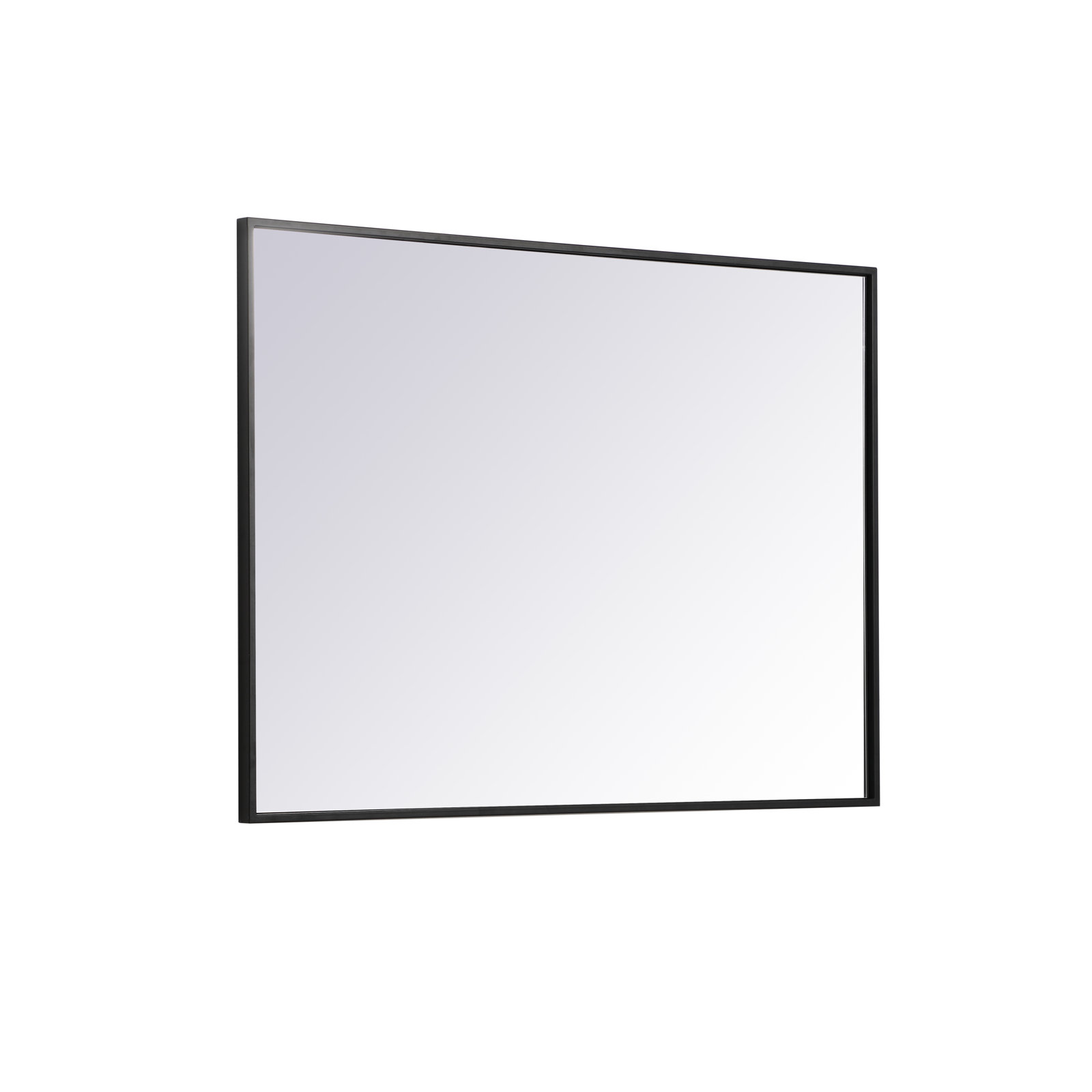 Sabine Metal Rectangle Wall Mirror, 36" x 27", Black