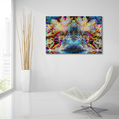 'Oceanic Creatures' by Pedro Gavidia Acrylic Glass Wall Art, 36" x 24"