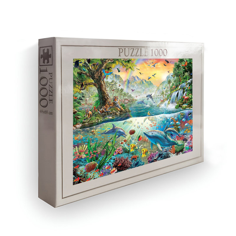 1000-Piece Jigsaw Puzzle, 26.8 x 18.9 inches | High-Quality 100% Cardboard, Vibrant Design | Perfect for Family Fun, Stress Relief & Educational Play | Gift for Adults & Kids | Box Size: 13.2 x 9.1 x 2.0 inches