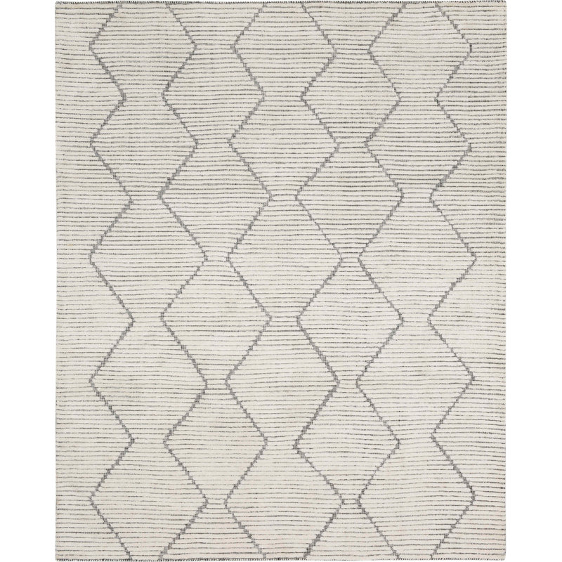 Tapis noir et blanc Scott Living par Drew and Jonathan Beni, Rectangle 9 pi x 12 pi