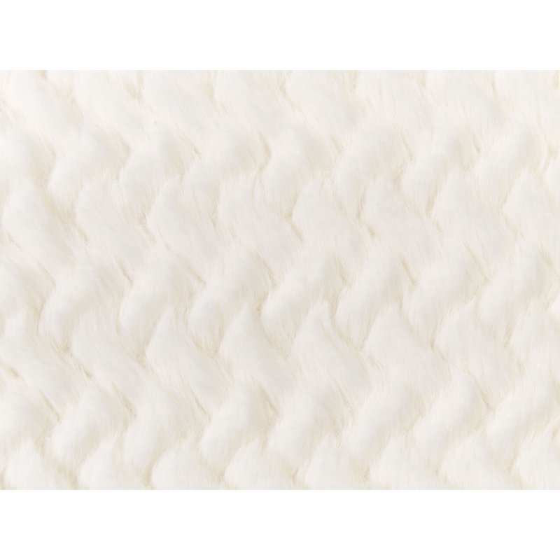 SURMI Chevron Square Cushion, White