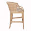 Tabouret de comptoir fabriqué à la main en rotin H 25 po