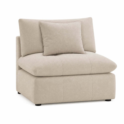 Armless Design With Throw Pillows