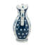 Decorative Porcelain Pitcher with Floral Patterns - 9" x 5" x 10" - Blue /White