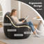 41.4"W Bean Bag Sofa For Adults, Soft Teddy Fabric Bean Bag Chair-530482290