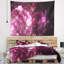 Tapisserie florale rose sur fond noir-28496832