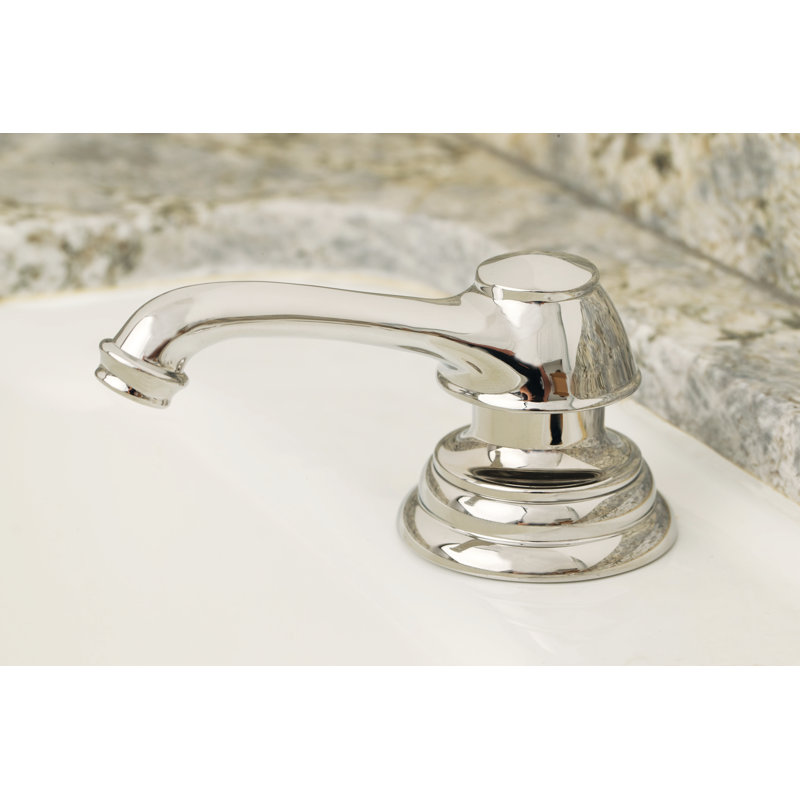 Chesterfield Soap or Lotion Dispenser, Polished Chrome