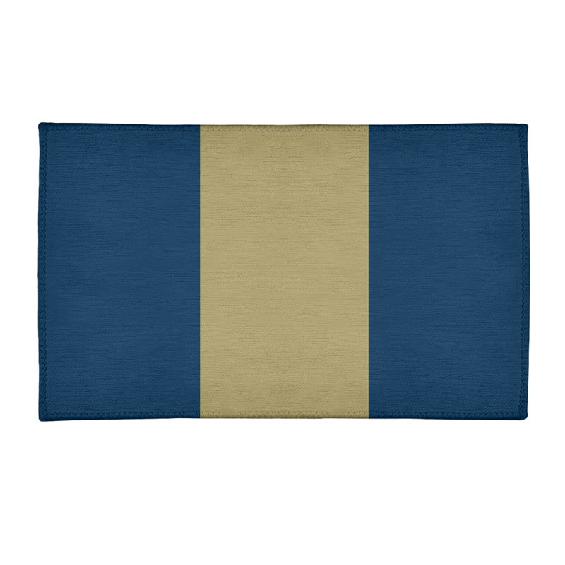 Tapis doré/bleu, Rectangle 2 pi x 3 pi