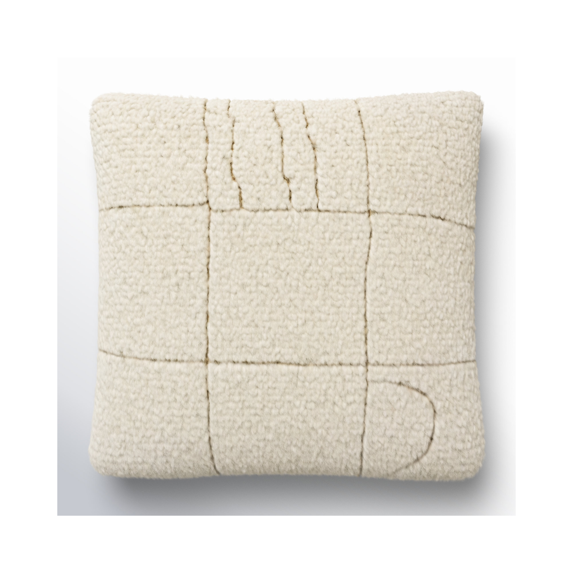 Kess Wool Throw Pillow, Pillow Cover Only - No Insert, 18" x 18"