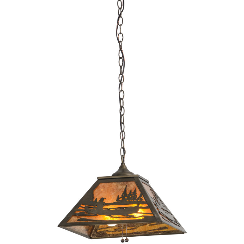 Rustic Lodge 2 - Light Pendant, Amber
