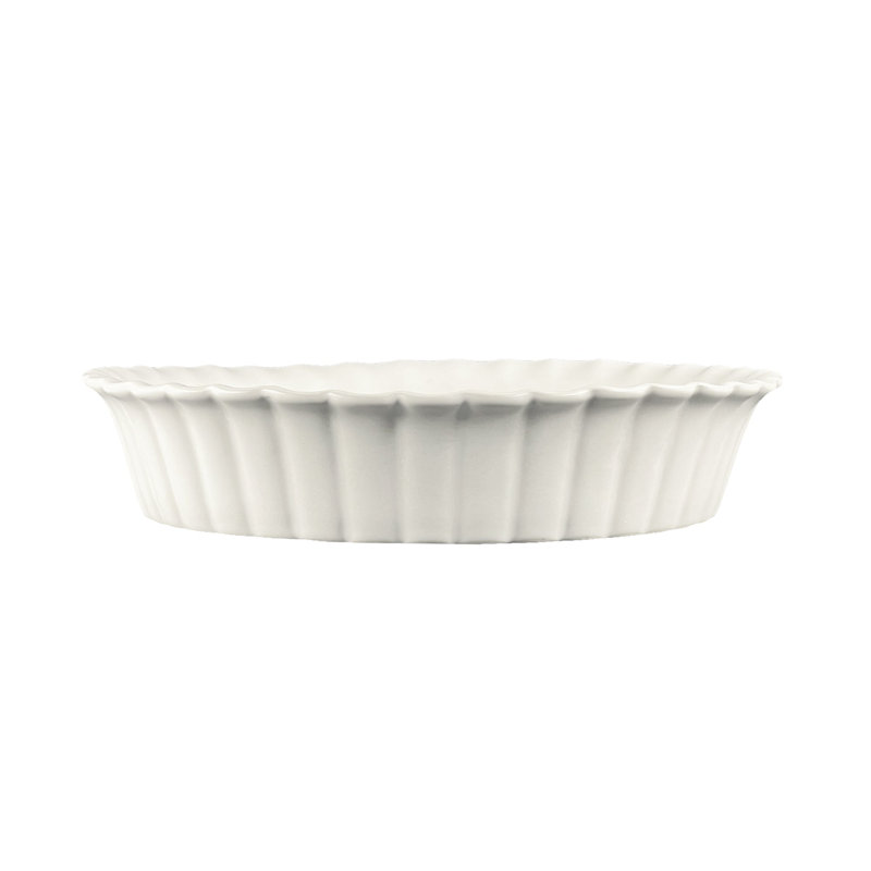 Plat à pâtisserie rond Canvas Home Lafayette, Blanc