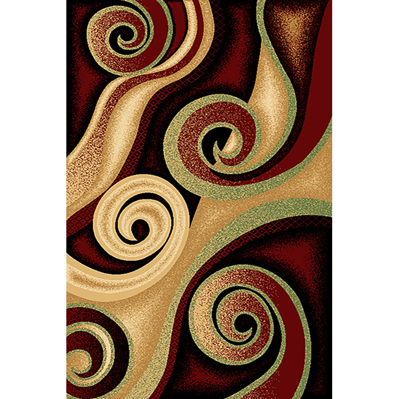 Tapis zone bourgogne/beige Cossey