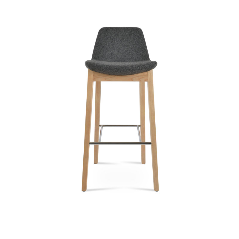 Tabouret de bar et de comptoir en bois de frêne naturel Pera, Outil de bar (siège d'une hauteur de 29 po), Pistache
