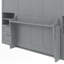 Lit escamotable double avec placard, tiroirs et tablettes-102334164