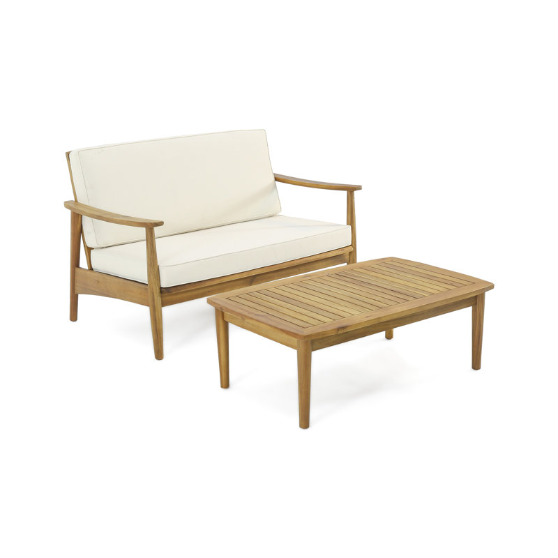 Sleek Wood Outdoor And Coffee Table With Fresh Design Charming, Beige