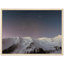 Impression de montagne étoilée, impression de paysage de montagne dans le ciel nocturne, impression d'étoiles cosmiques sur des pics-87817031-87817034