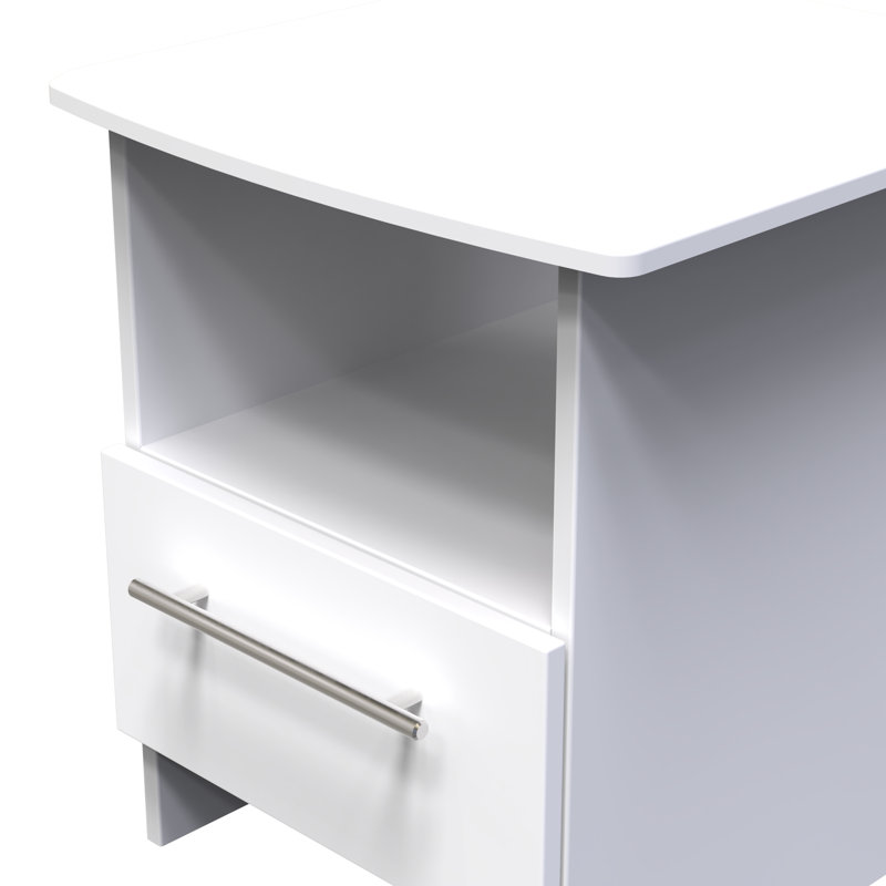 Beyhan End Table, White