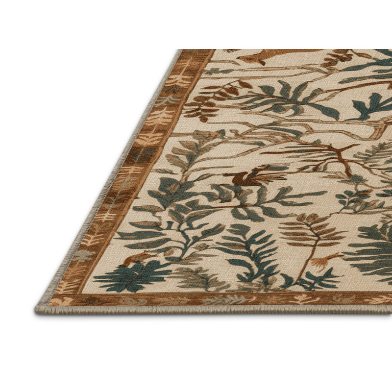 Tapis brun lavable à la machine, Tapis de couloir 2 pi x 5 pi