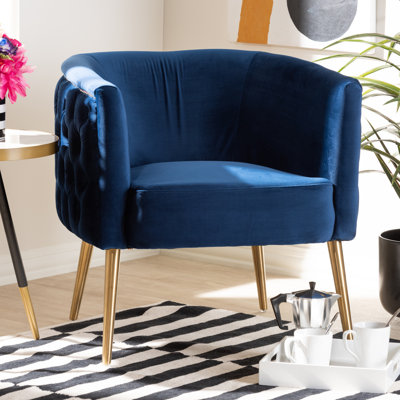 Velvet Barrel Chair
