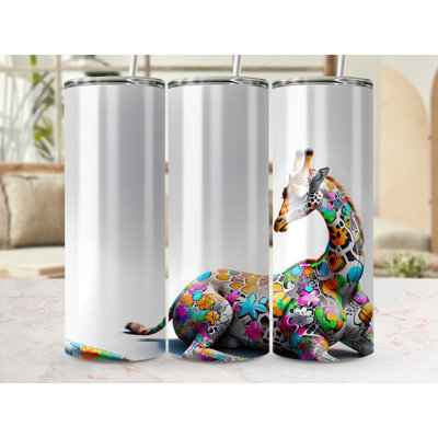 Choose Handmade Tumblers 591 mL Vacuum Insulated Stainless Steel (18/8) Travel Tumbler with Straw