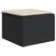  Tabouret de jardin en rotin de polyester noir et crème, acier thermolaqué-1873395415-1873395434