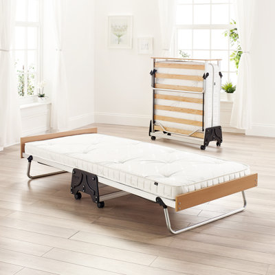Jay-Be J-Bed Folding Guest Bed with Wooden Headboard & e-Pocket Mattress