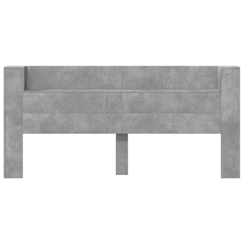 Chezkel Headboard, Extra Large Double - 200 x 220 cm, Concrete Grey