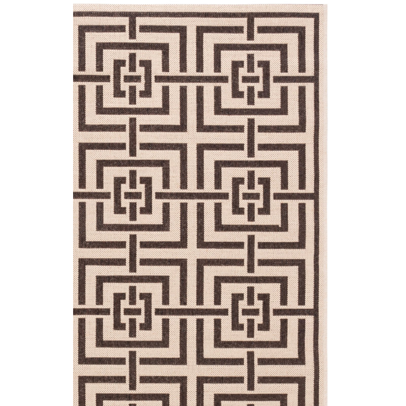 Gowanus 100 Performance Geometric Indoor/Outdoor Area Rug, Square 6'7"