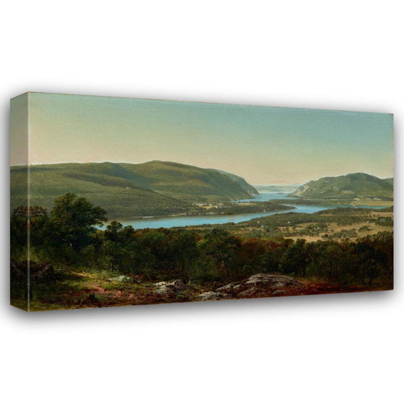 «View from Garrison, West Point, New York» par David Johnson - Art mural sur toile tendue avec châssis, H 18 po x l 14 po