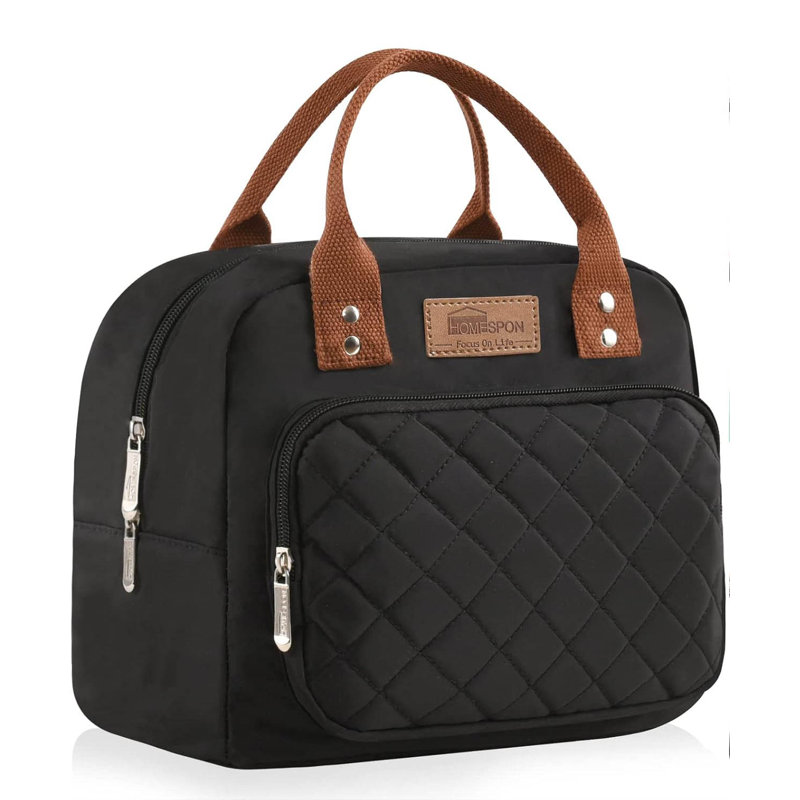 Insulated Lunch Bag, Black