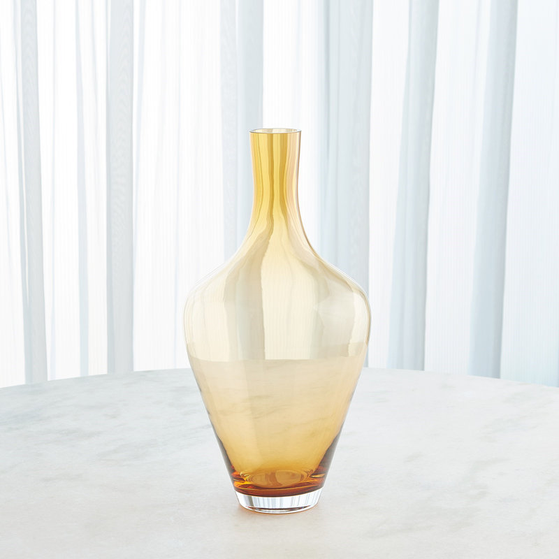 Ambrosia Vase-Caramel-Lg, 20" H x 10.5" W x 10.5 D