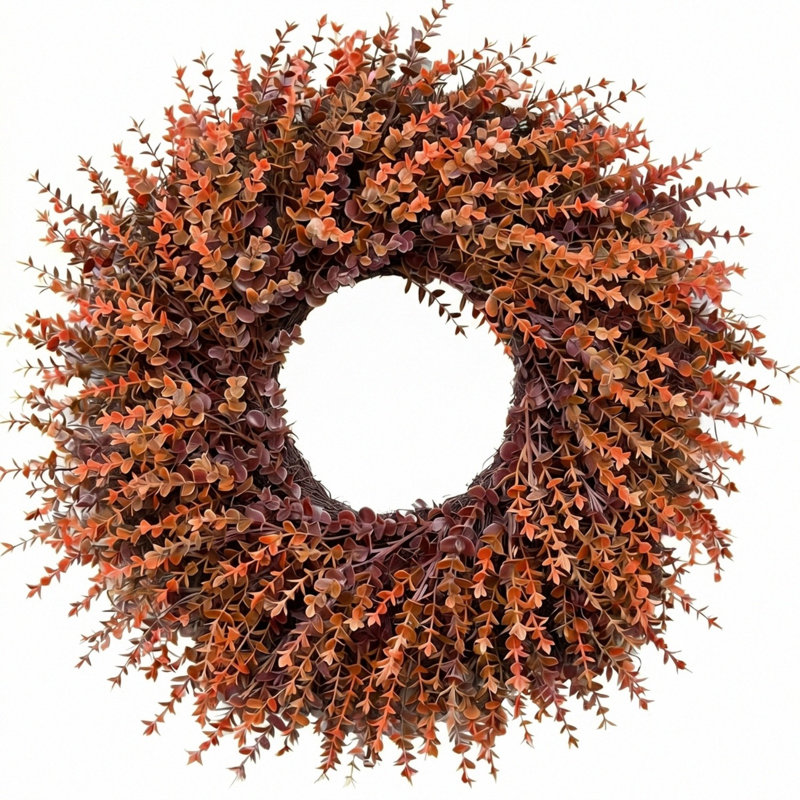 Couronne artificielle de 28 pouces Couronne florale d'automne