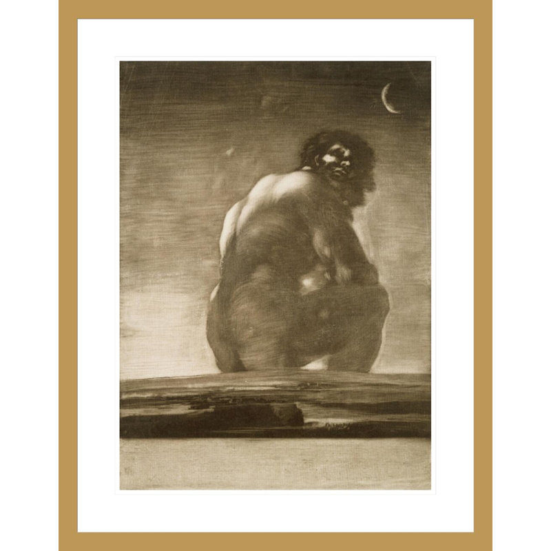«Siant Giant» par Francisco de Goya - Estampe numérique encadrée, H 29,5 po x l 23,21 po