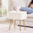16" Teddy Fabric Storage Ottoman, Plush Vanity Stool with Hidden Storage for Bedroom or Living Room-2138489849