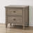 2-Drawer Nightstand With Round Bronze Pull Knobs